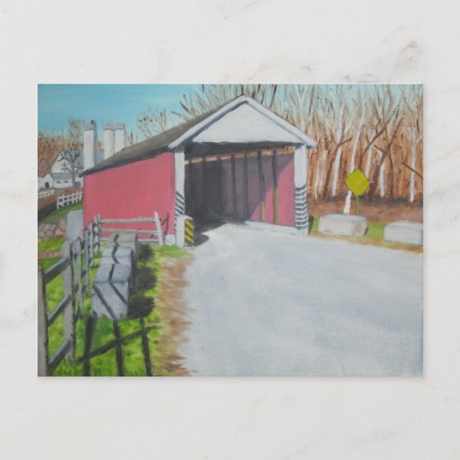 Cartão Postal Ponte Mill de Jackson - Lancaster (Frente)