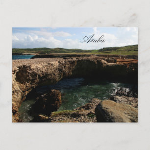 Cartão Postal Ponte natural pequena em Aruba