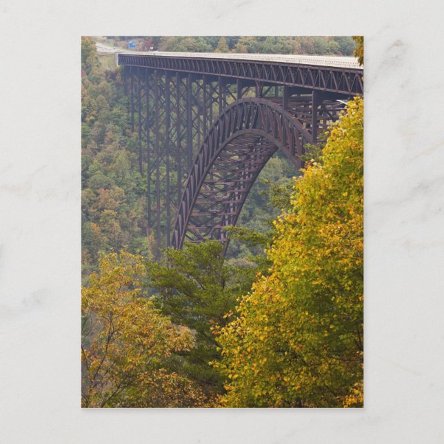 Cartão Postal Ponte New River Gorge, New River Gorge (Frente)