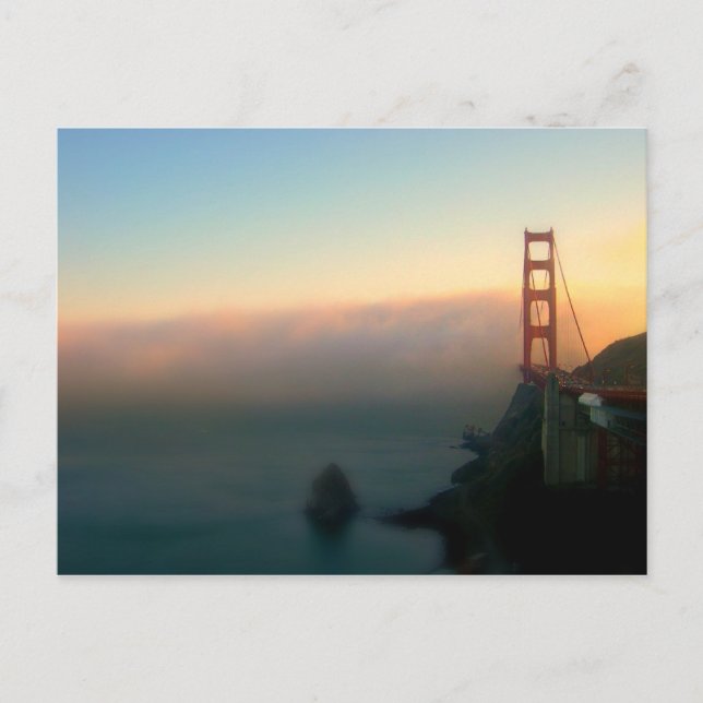 Cartão Postal Ponte no Sunset (Frente)