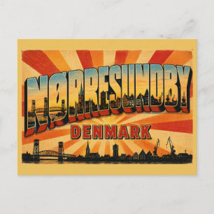 Cartão Postal Ponte Nørresundby Dinamarca