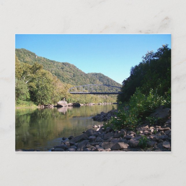 Cartão Postal Ponte nova velha de George do rio (Frente)