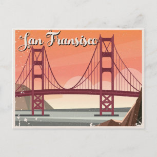 Cartão Postal Ponte ouro De San Fransisco