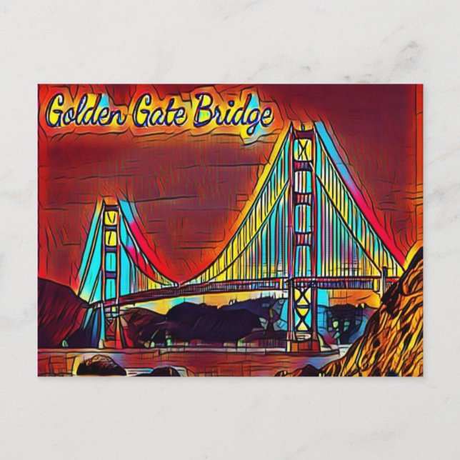 Cartão Postal Ponte Ouro de São Francisco (Frente)