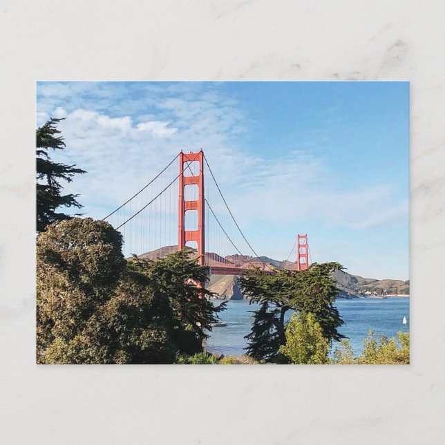 Cartão Postal Ponte ouro Gate, Califórnia CA (Frente)