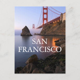 Cartão Postal Ponte ouro Gate   San Francisco Califórnia
