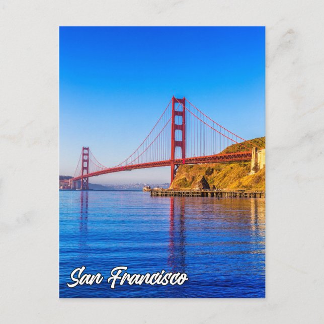 Cartão Postal Ponte ouro Gate, São Francisco, Califórnia (Frente)