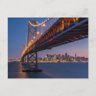 Cartão Postal Ponte ouro Portão à Noite   São Francisco, CA