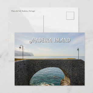Cartão Postal Ponte panorâmica em Ponta do Sol, ilha da Madeira