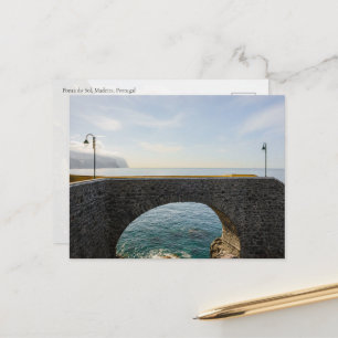 Cartão Postal Ponte panorâmica em Ponta do Sol, Madeira