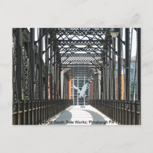 Cartão Postal Ponte para o South Side Works, Pittsburgh PA
