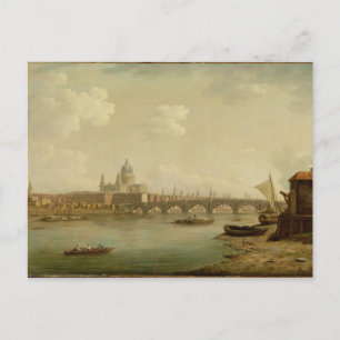 Cartão Postal Ponte Paul e Blackfriars, Londres, c.1770-