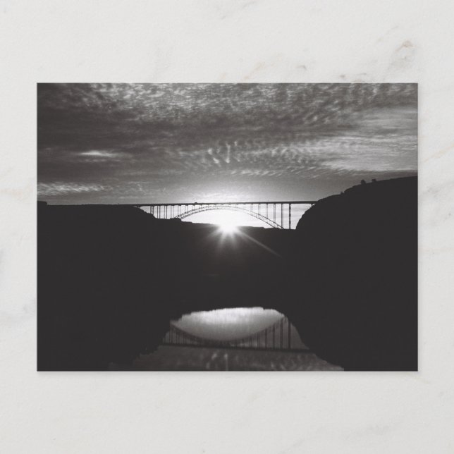 Cartão Postal Ponte Perrine sobre o rio Canyon Cobra (Frente)