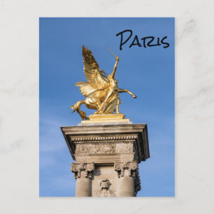 Cartão Postal Ponte Pont Alexandre - Paris, França