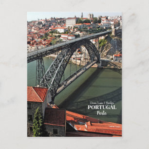 Cartão Postal Ponte Porto sobre o rio Douro, Portugal