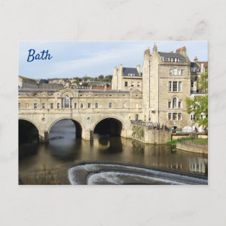 Cartão Postal Ponte Pulteney e Rio Avon, Bath, Inglaterra