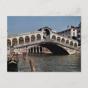 Cartão Postal Ponte Rialto, iniciada em 1588