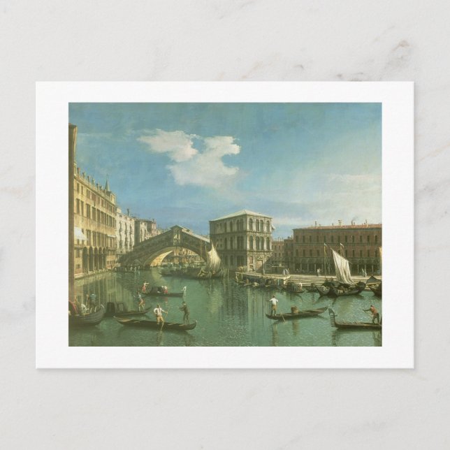 Cartão Postal Ponte Rialto, Veneza (Frente)