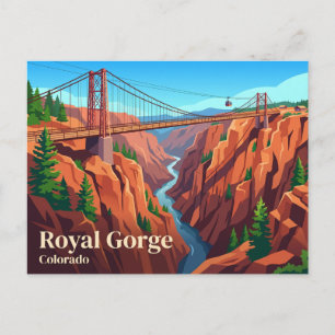 Cartão Postal Ponte Royal Gorge e Parque EUA
