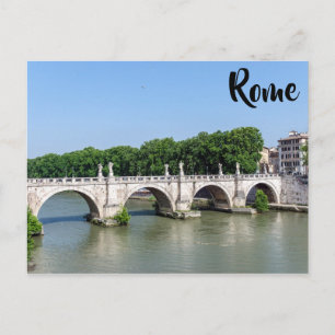 Cartão Postal Ponte Sant'Angelo em Roma - Itália
