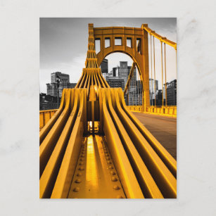 Cartão Postal Ponte Skyline da cidade de Aço da Pensilvânia em P