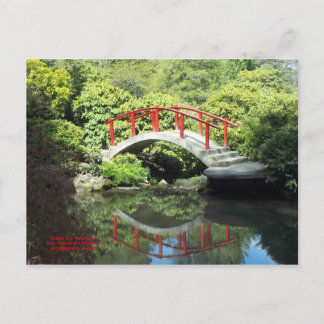 Cartão Postal Ponte sobre a água estática