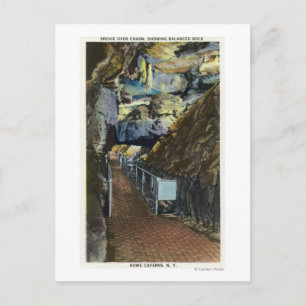 Cartão Postal Ponte sobre Chasm Mostrando Rock Equilibrado