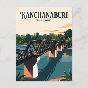 Cartão Postal Ponte sobre o rio Kwai Tailândia