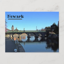 Cartão Postal Ponte sobre o rio Trent em Newark Postcard