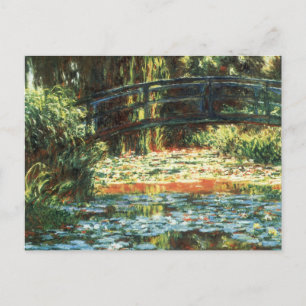 Cartão Postal Ponte sobre o Waterlily Pond, por Claude Monet