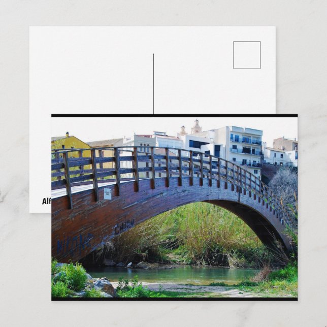 Cartão Postal Ponte sobre Riba-roja de Túria (Frente/Verso)