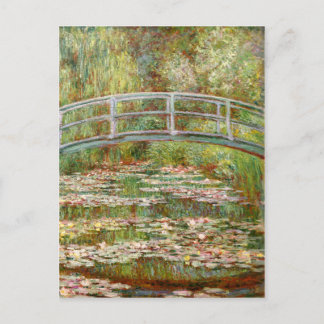 Cartão Postal Ponte sobre uma Lagoa de Nenúfares, Claude Monet