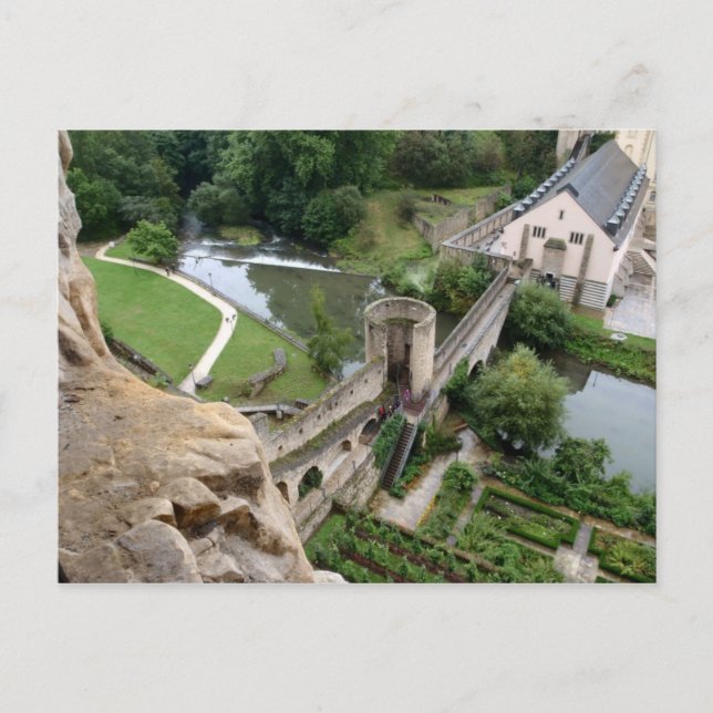 Cartão Postal Ponte Stierchen fora dos casamatos rochosos (Frente)