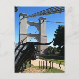 Cartão Postal Ponte Suspensão Waco