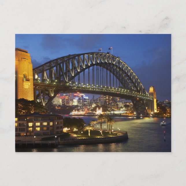 Cartão Postal Ponte Sydney Harbor e Hotel Park Hyatt Sydney (Frente)