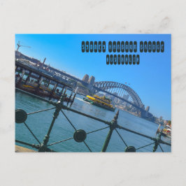 Cartão Postal Ponte Sydney Harbor em Sidney, Austrália