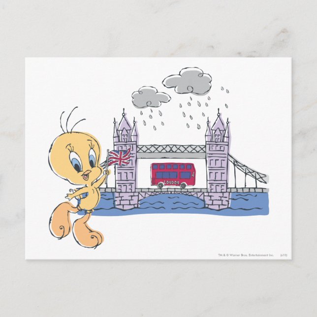 Cartão Postal Ponte TWEETY™ London (Frente)
