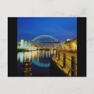 Cartão Postal Ponte Tyne, Newcastle-Upon-Tyne, Inglaterra