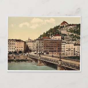 Cartão Postal Ponte urbana, convencida e Kapuzinerberg, Salzburg