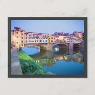 Cartão Postal Ponte Vecchio Florence Itália