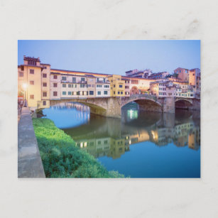 Cartão Postal Ponte Vecchio Florence Itália