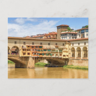Cartão Postal Ponte vecchio por dia, Florence ou Firenze, Itália