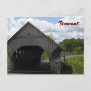 Cartão Postal Ponte Vermont Coberta