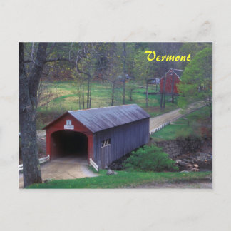Cartão Postal Ponte Vermont Covered Guilford