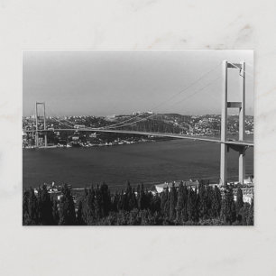Cartão Postal Ponte Vintage Turquia Istambul Bosphorus