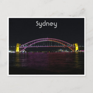Cartão Postal ponte vivid sydney