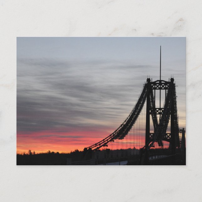 Cartão Postal Ponte Waldo-Hancock (Frente)