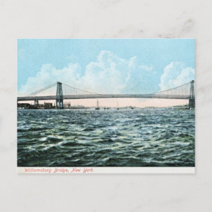 Cartão Postal Ponte Williamsburg 1904 Poster NYC