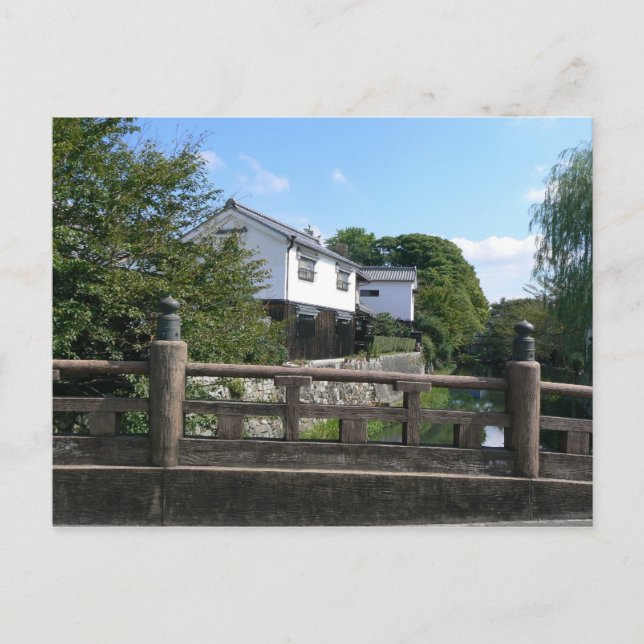 Cartão Postal Ponte Wooden Japonês (Frente)