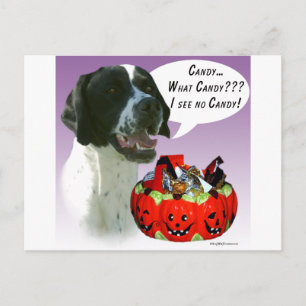 Cartão Postal Ponteiro (preto) Halloween Candy
